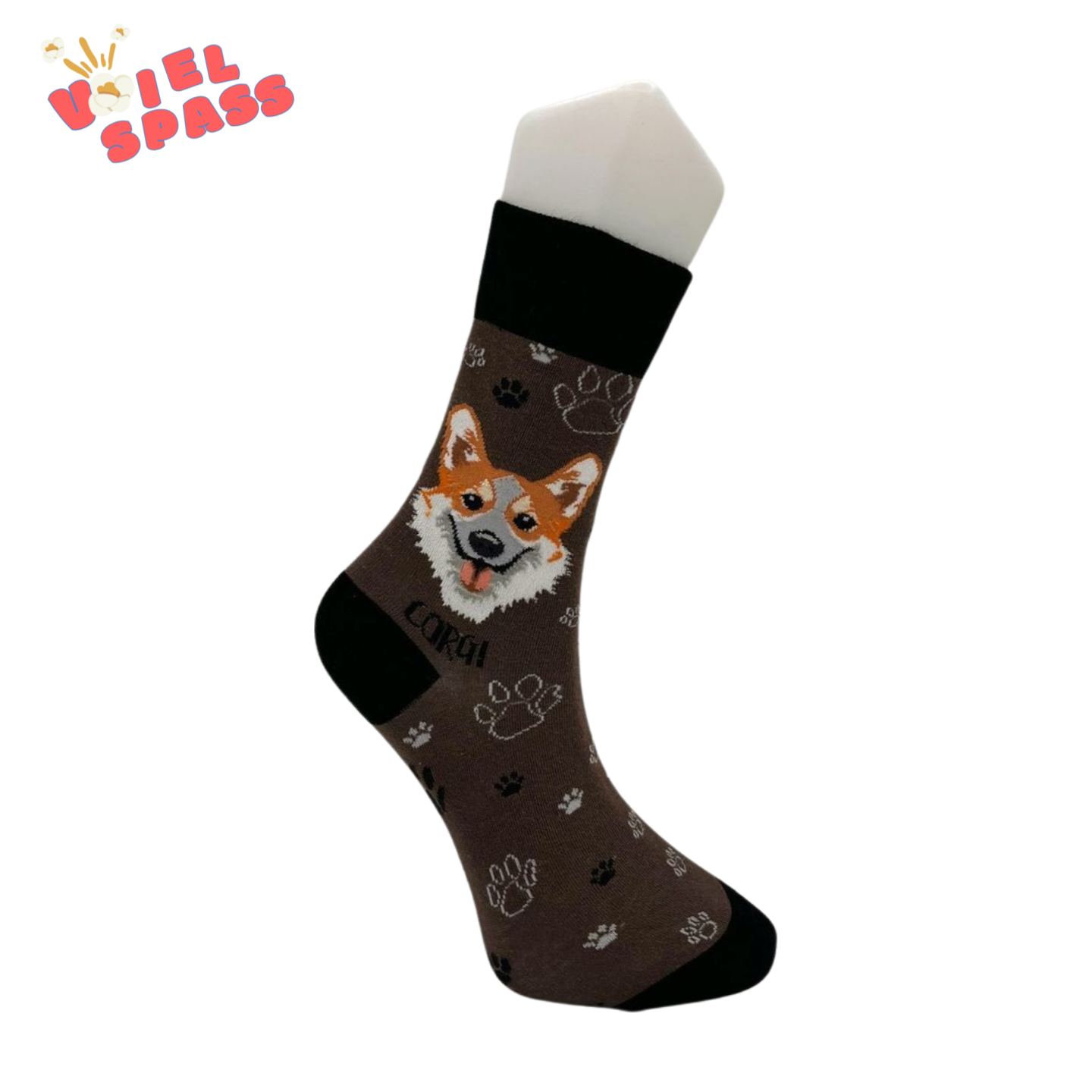 Corgi Socken – Charmantes Hunde-Design VielSpass