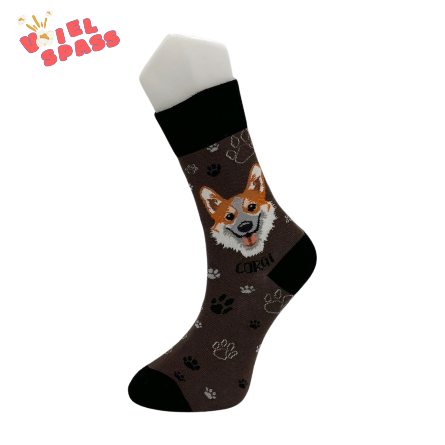 Corgi Socken – Charmantes Hunde-Design VielSpass