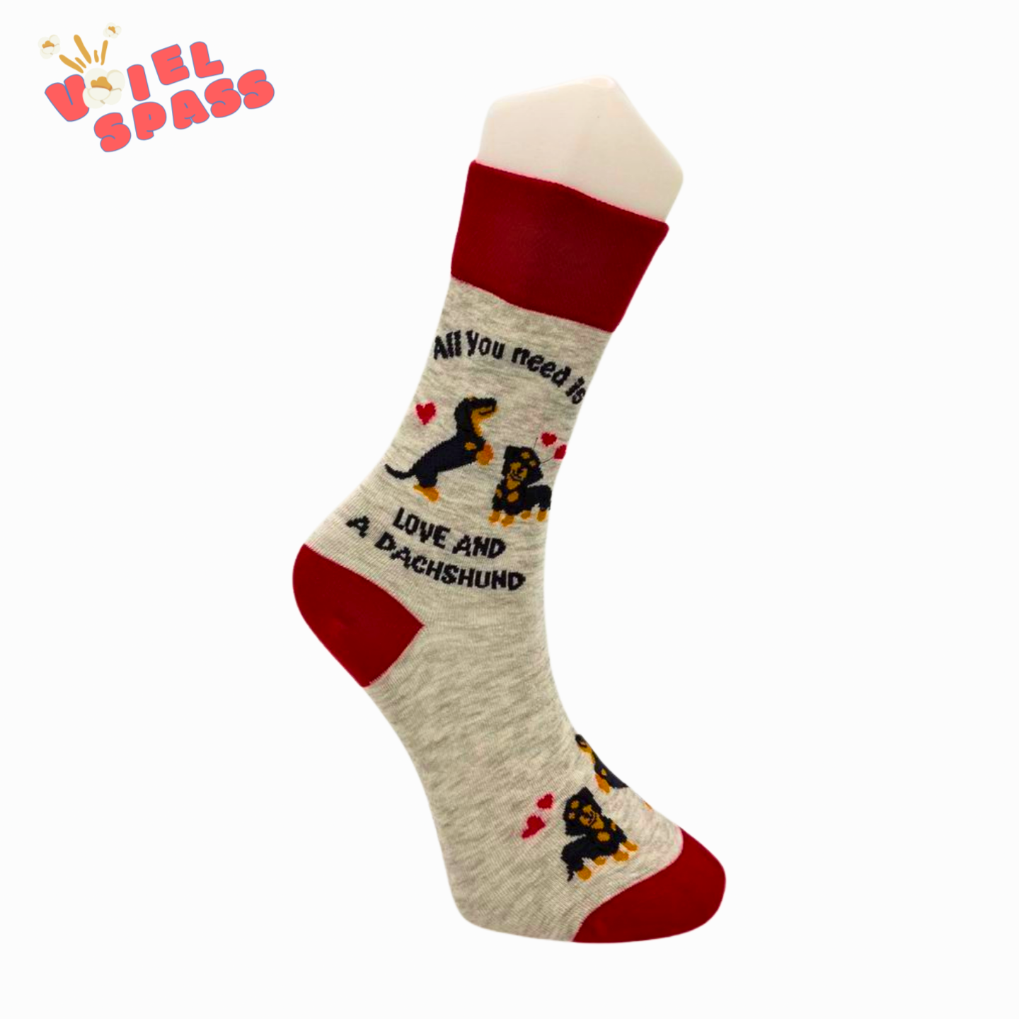 Dackel Socken – Lustige Socken mit Dackel-Motiven VielSpass