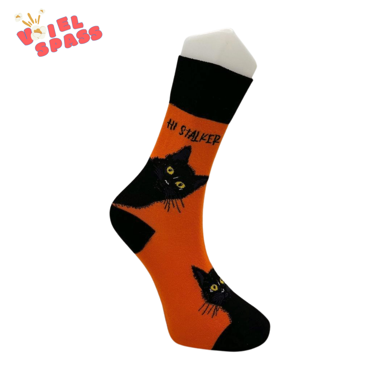 Hi Stalker Socken – Lustiges Katzen-Design VielSpass