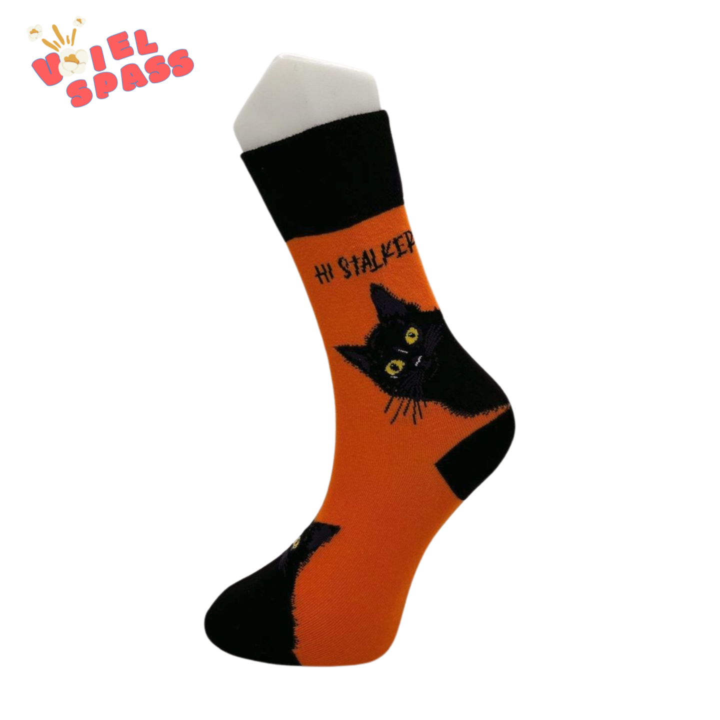 Hi Stalker Socken – Lustiges Katzen-Design VielSpass