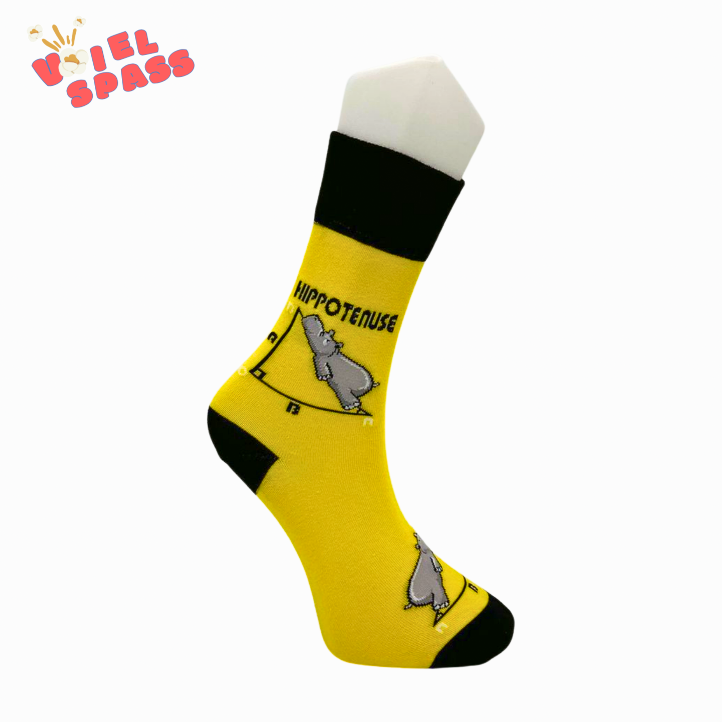 Hippopotamus Hypotenuse Socken VielSpass