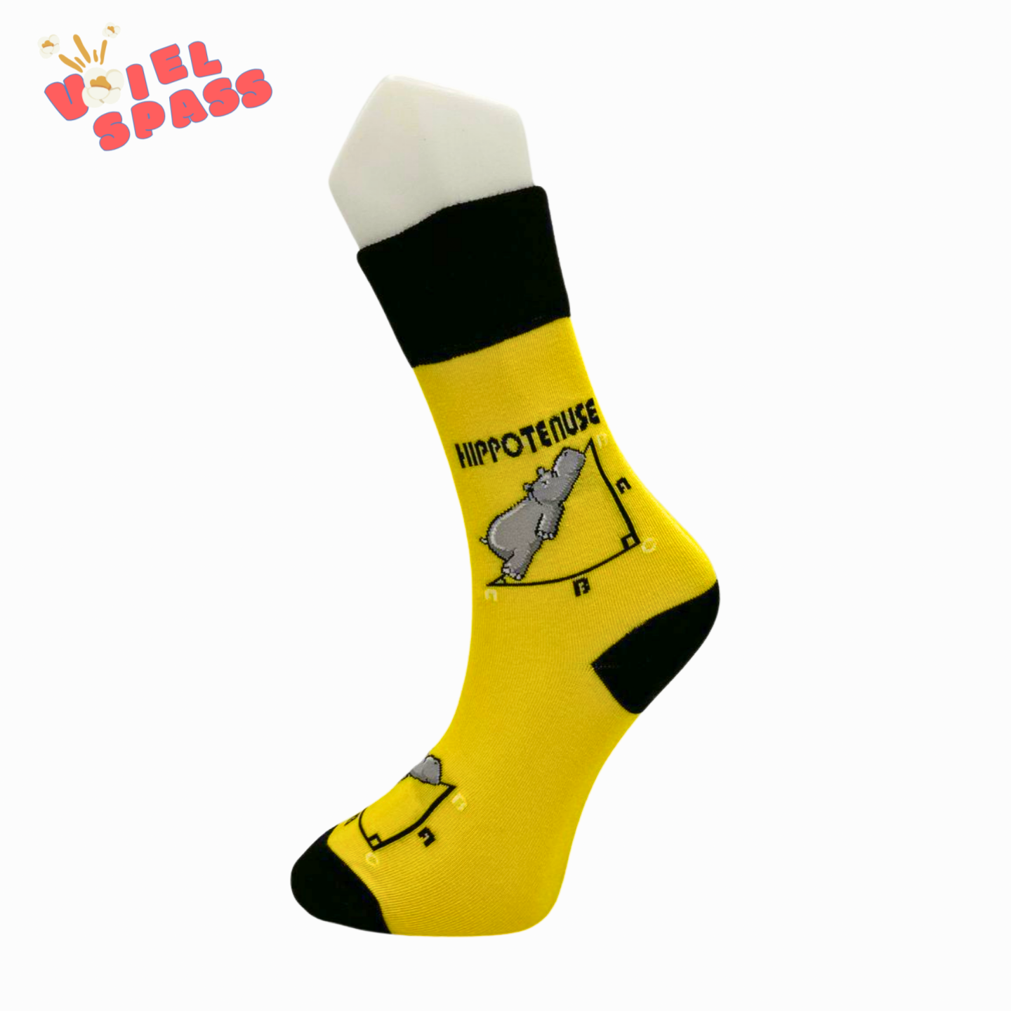 Hippopotamus Hypotenuse Socken VielSpass