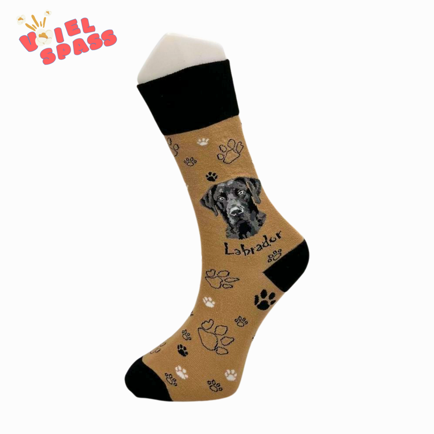 Labrador Socken – Charmantes Design für Hundeliebhaber VielSpass