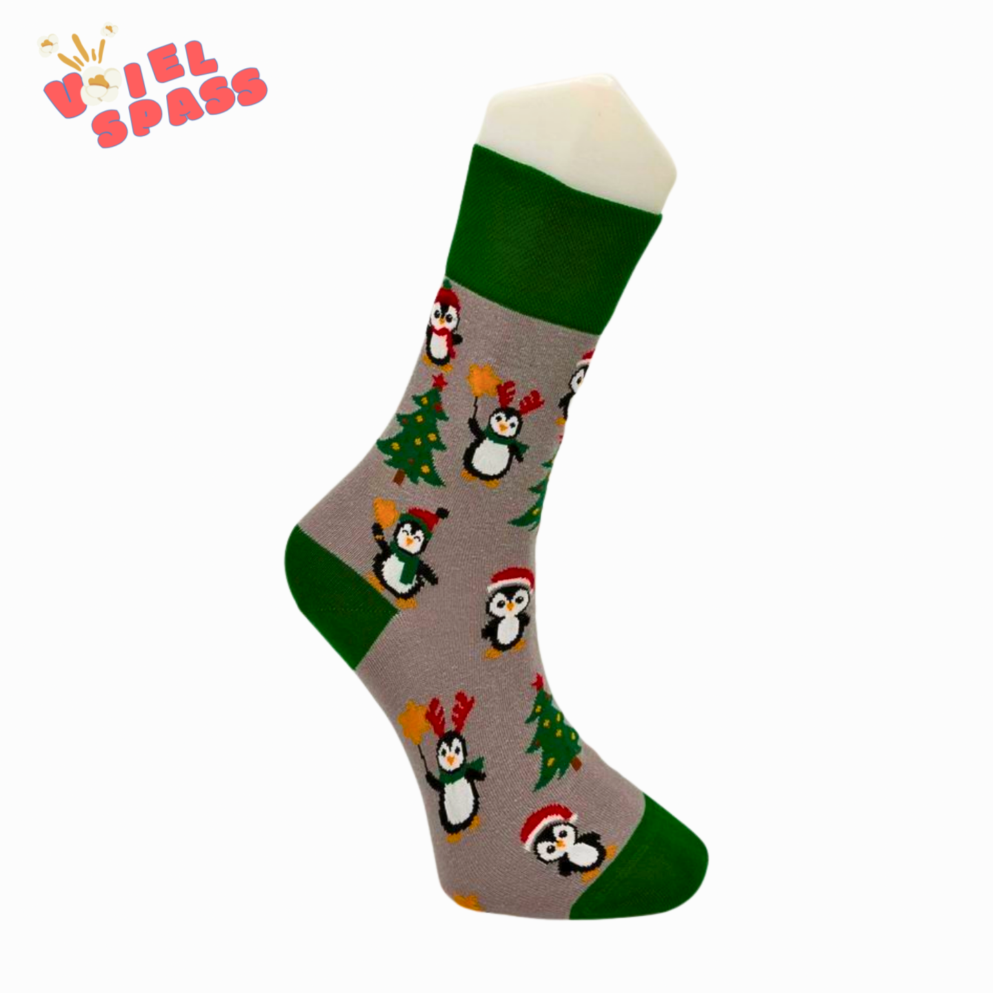 Pinguin Weihnachts-Socken VielSpass