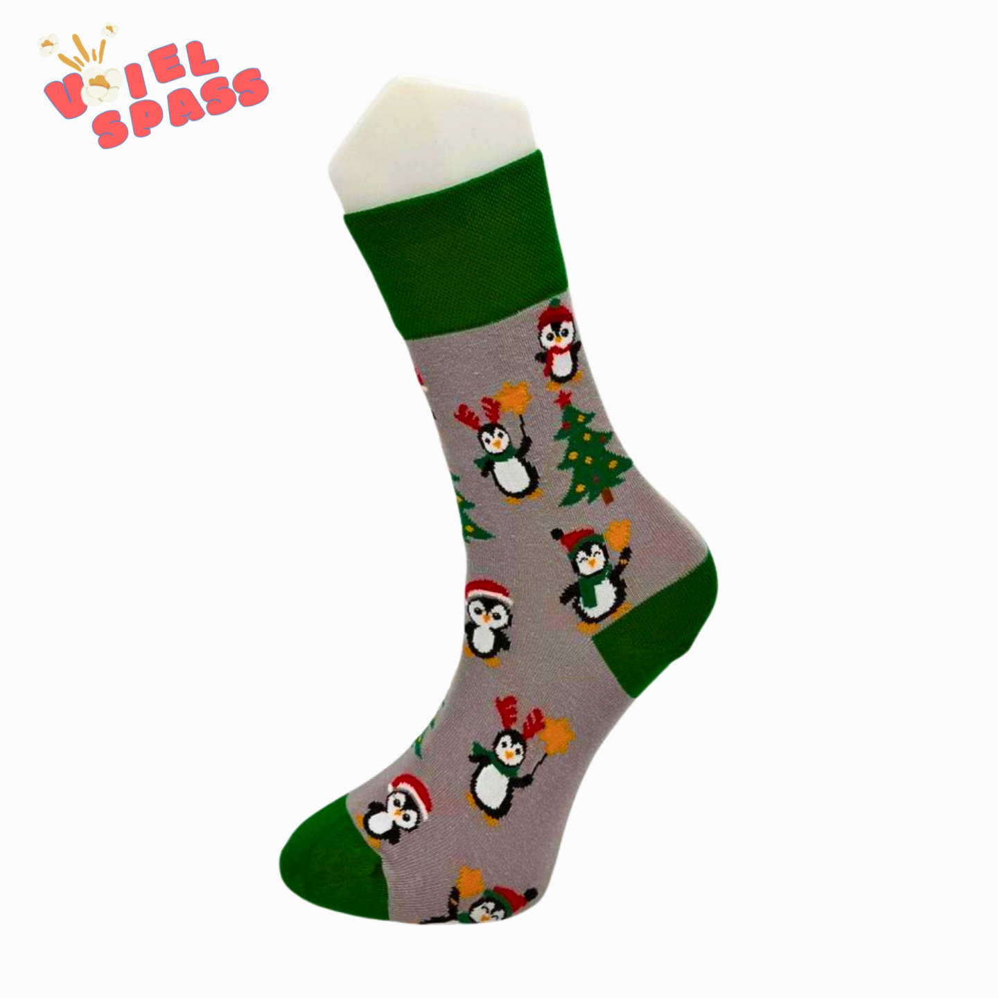 Pinguin Weihnachts-Socken VielSpass