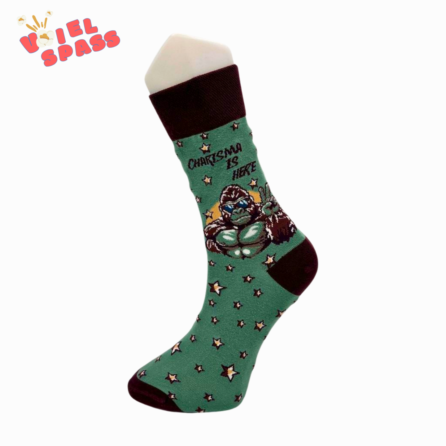 Weihnachts-Gorilla Socken – Christmas is Here VielSpass