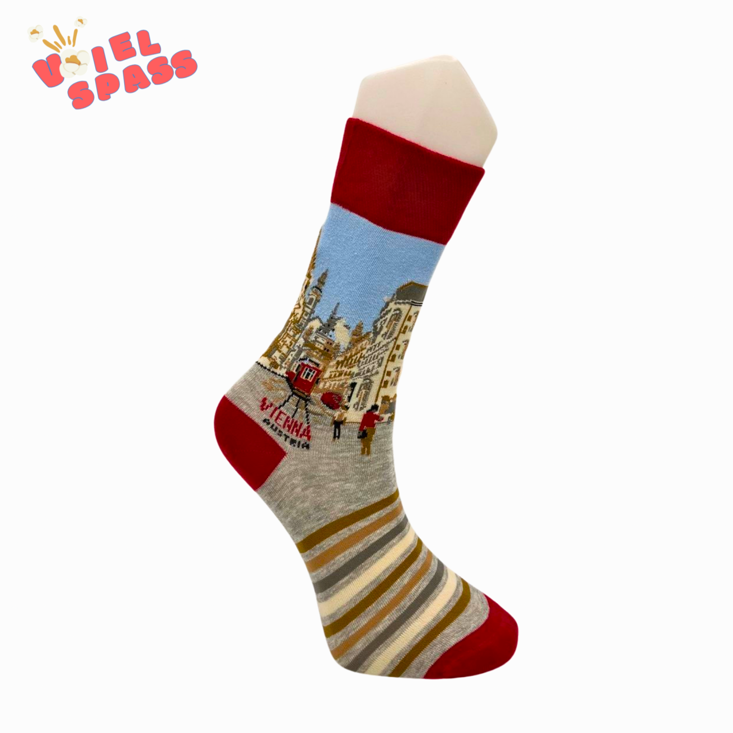 Wien Socken – Stilvolle Österreich-Motiv-Socken VielSpass