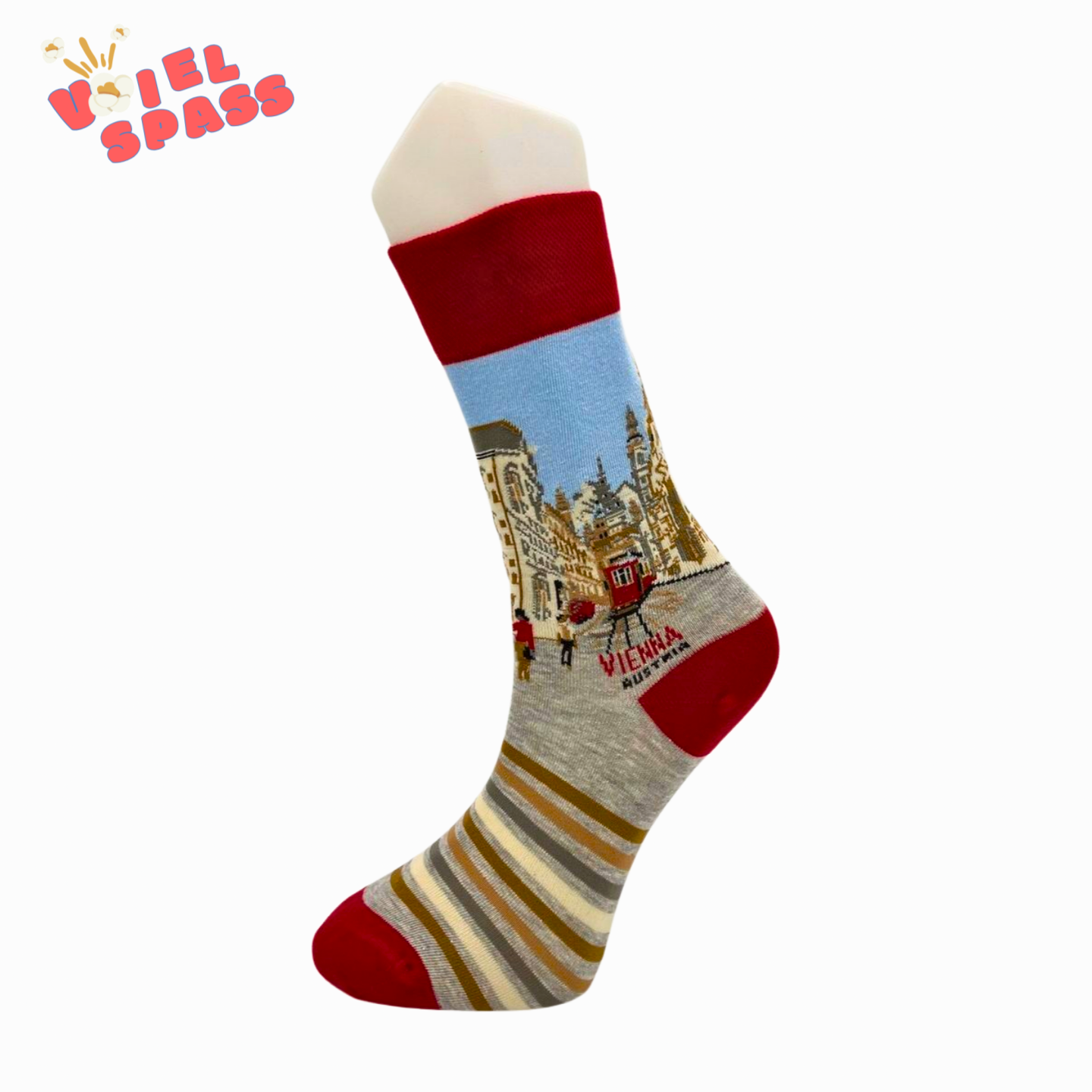 Wien Socken – Stilvolle Österreich-Motiv-Socken VielSpass