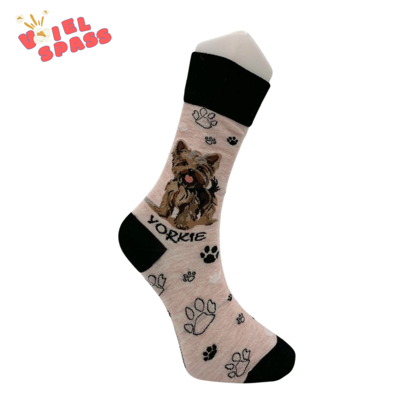 Yorkshire Terrier Socken – Süße Tiermotiv-Socken VielSpass