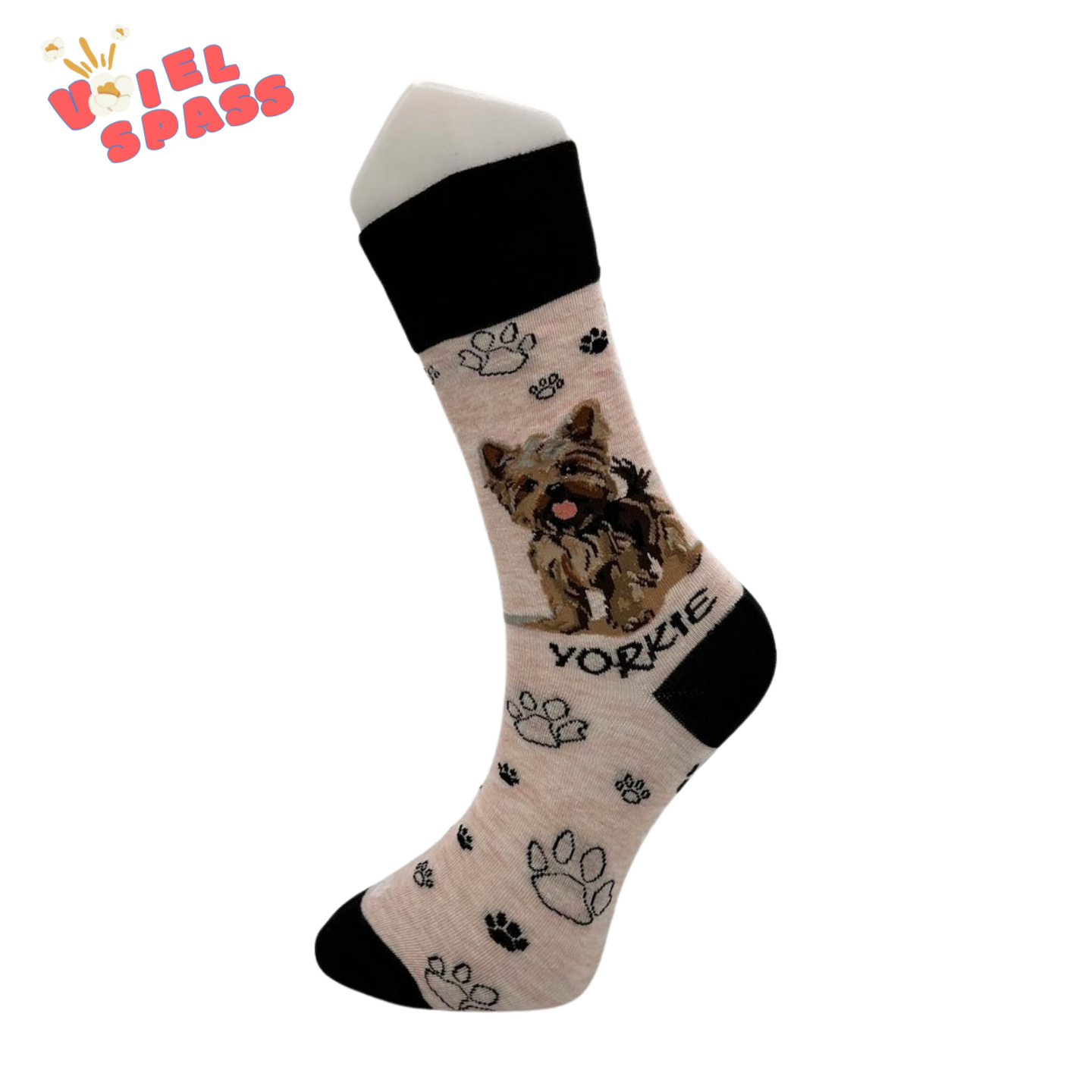 Yorkshire Terrier Socken – Süße Tiermotiv-Socken VielSpass